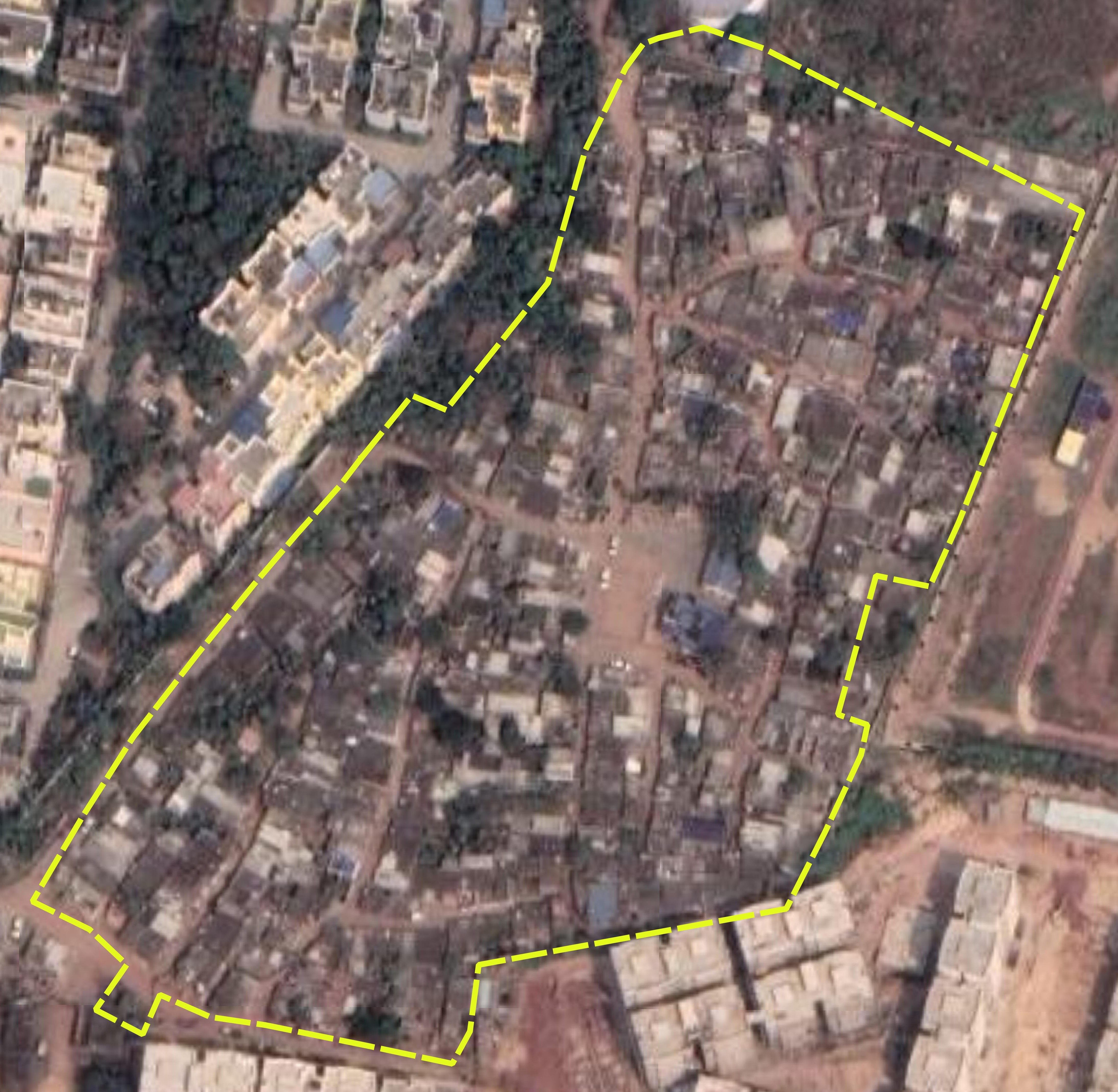 Demarcating slum boundary on satellite imagery